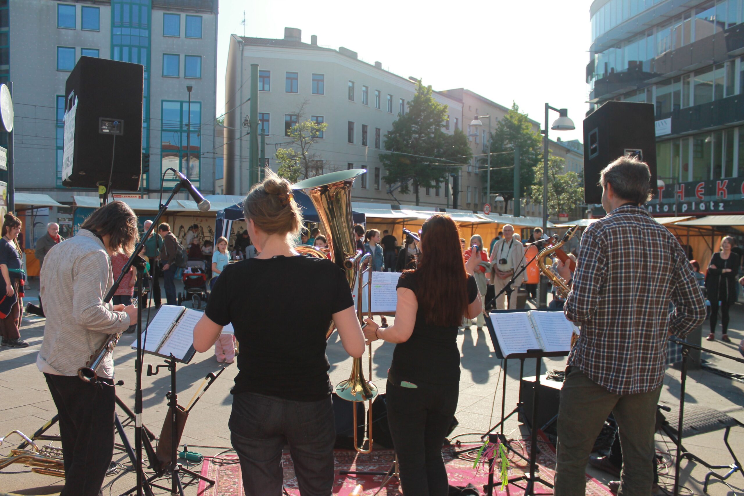 Blick auf den Markt