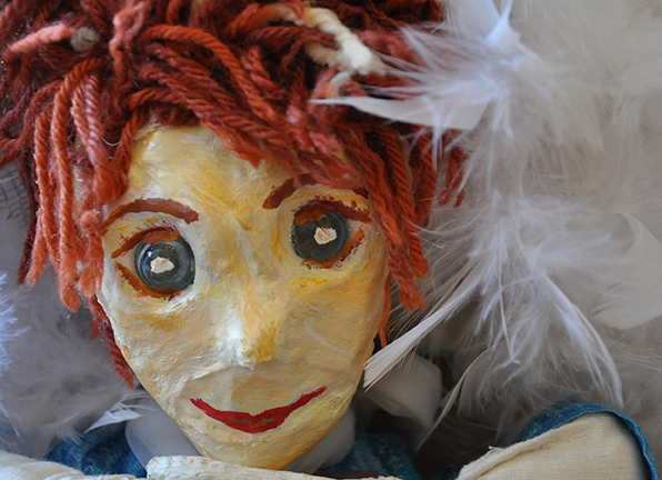 Bild von einer Puppe für das Puppentheater Ronja Räubertochter