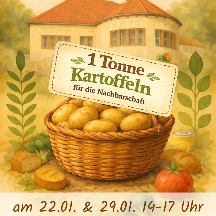 Am 22.1. und 29.1. jeweils von 14 - 17 Uhr ist das Stadtteilzentrum Weißensee eine Abholstelle von 4000-Tonne.de. Organisiert wird die ganze Aktion von der Initiative Faires.Pankow und dem Stadtteilzentrum. Also kommt alle und und holt Kartoffeln - kostenlos. 

#kartoffeln #4000tonnen