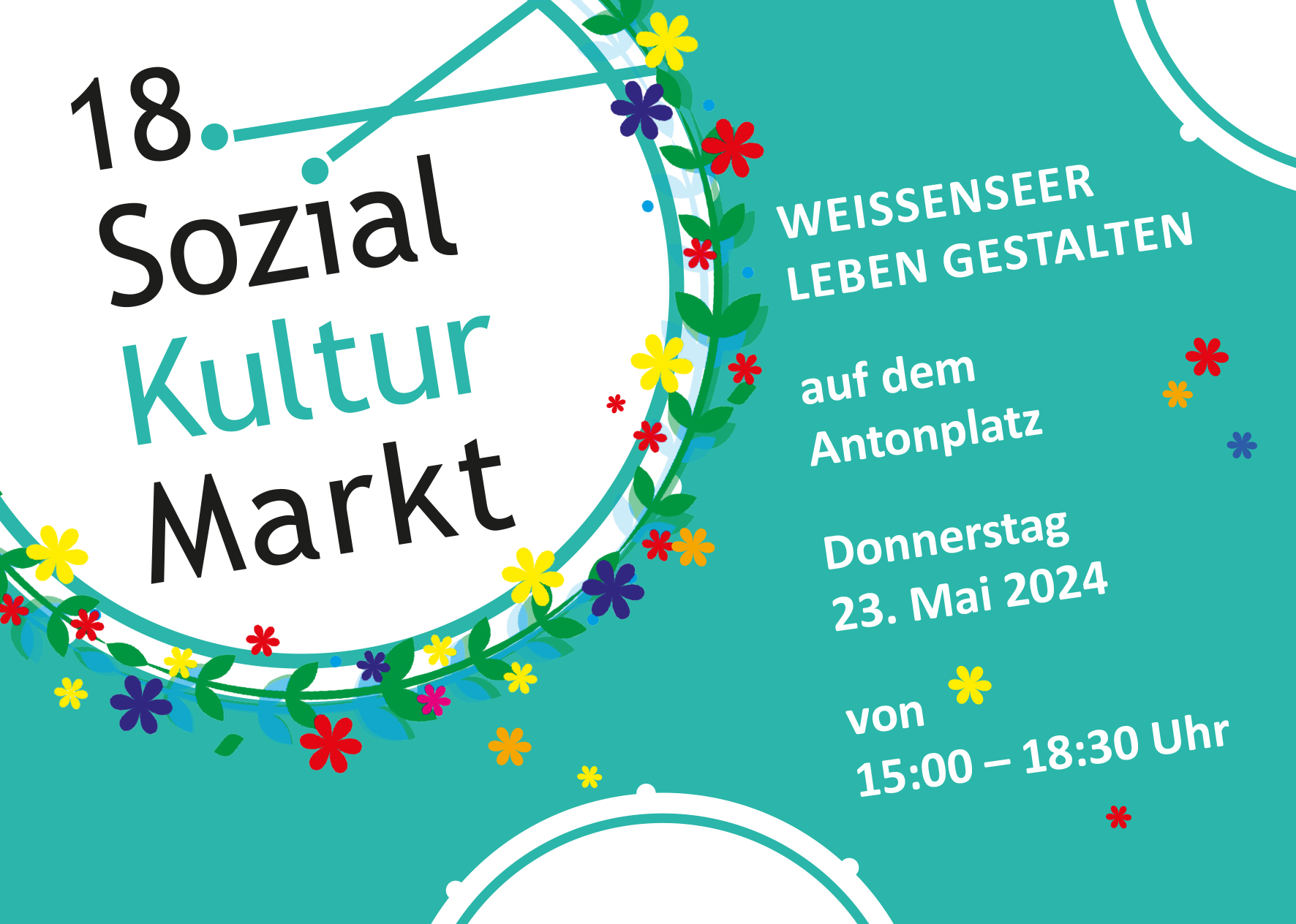 Flyer vom Sozial-Kultur-Markt