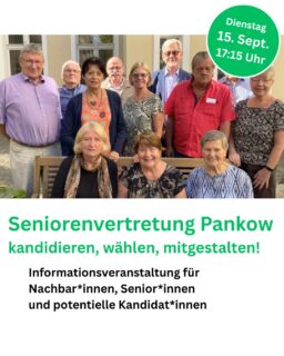 Offene Veranstaltung im Rahmen der Reihe: „Politik an der Feuerschale“ im Stadtteilzentrum Weißensee
Wie setzt sich die Seniorenvertretung für die Interessen älterer Menschen in Pankow ein? Welche Aufgaben übernimmt sie – und wie können Sie selbst etwas bewegen? Lernen Sie die Mitglieder der amtierenden Seniorenvertretung kennen, informieren Sie sich über die Wahl 2027 und kommen Sie mit ihnen ins Gespräch. Nutzen Sie die Gelegenheit, Ihre Fragen direkt an erfahrene Mitglieder zu richten und aus erster Hand zu erfahren, was das Ehrenamt ausmacht und wie Sie sich für Themen wie Teilhabe, Barrierefreiheit oder ein gutes Älterwerden in Pankow engagieren können.
Ob Sie selbst kandidieren möchten, jemanden für die Seniorenvertretung vorschlagen oder sich einfach über Mitwirkungsmöglichkeiten informieren wollen – kommen Sie vorbei und diskutieren Sie mit! Wahlberechtigt sind alle Menschen ab 60 Jahren mit Hauptwohnsitz in Berlin. Sie können selbst kandidieren, andere Personen vorschlagen oder an der Wahl teilnehmen. Die Staatsangehörigkeit spielt dabei keine Rolle.
Weitere Informationen zur Seniorenvertretungswahl finden Sie auf der Internetseite des Bezirksamts Pankow.
#pankow #berlinpankow #seniorenvertretung #seniorenvertretung_pankow #freizeithaus #weissensee #berlinweissensee